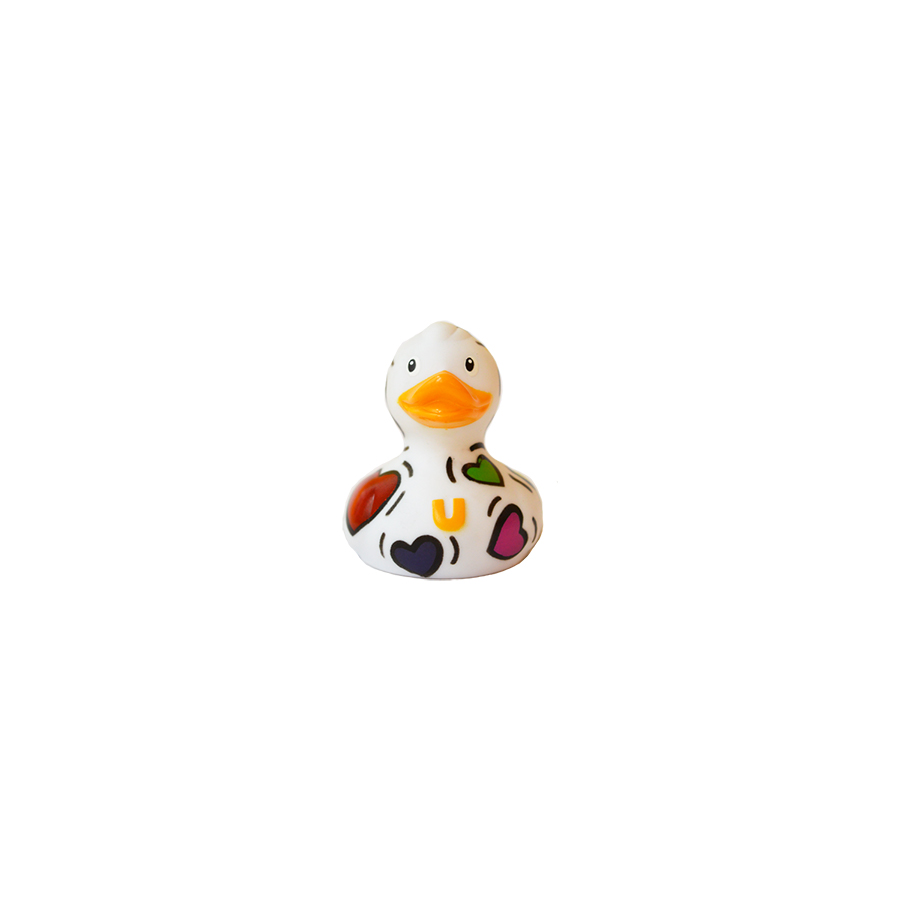 Mini Pop Hearts Rubber Duck