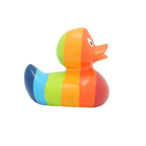 rainbow rubber duck