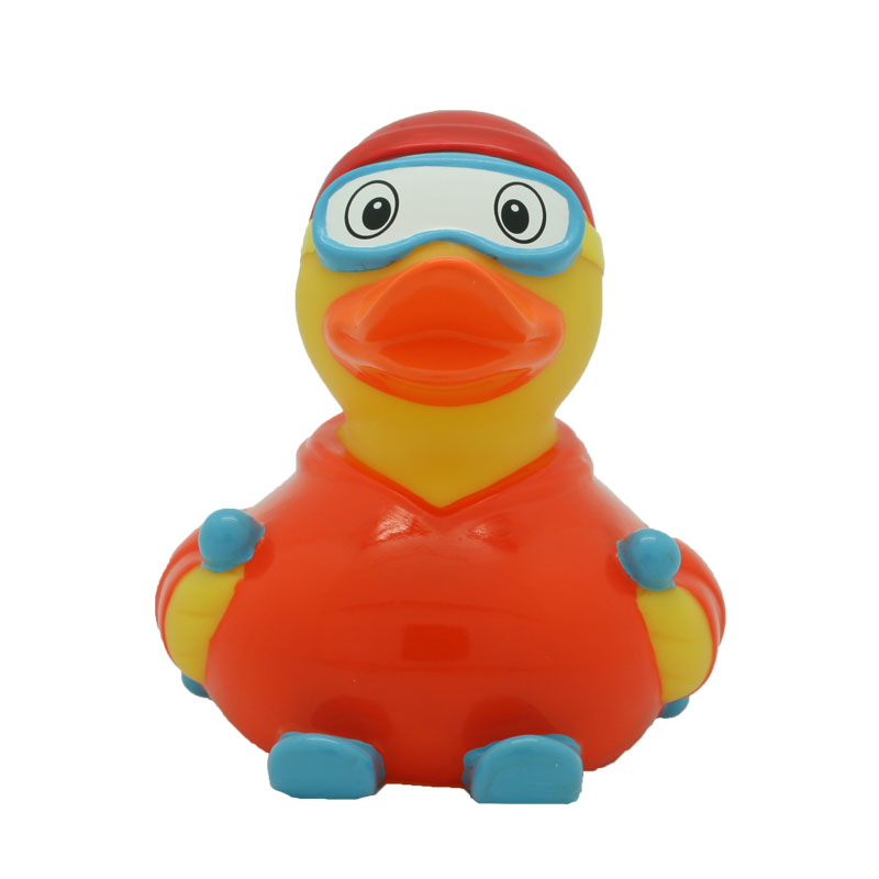 ski-orange-rubber-duck-front | Amsterdam Duck Store