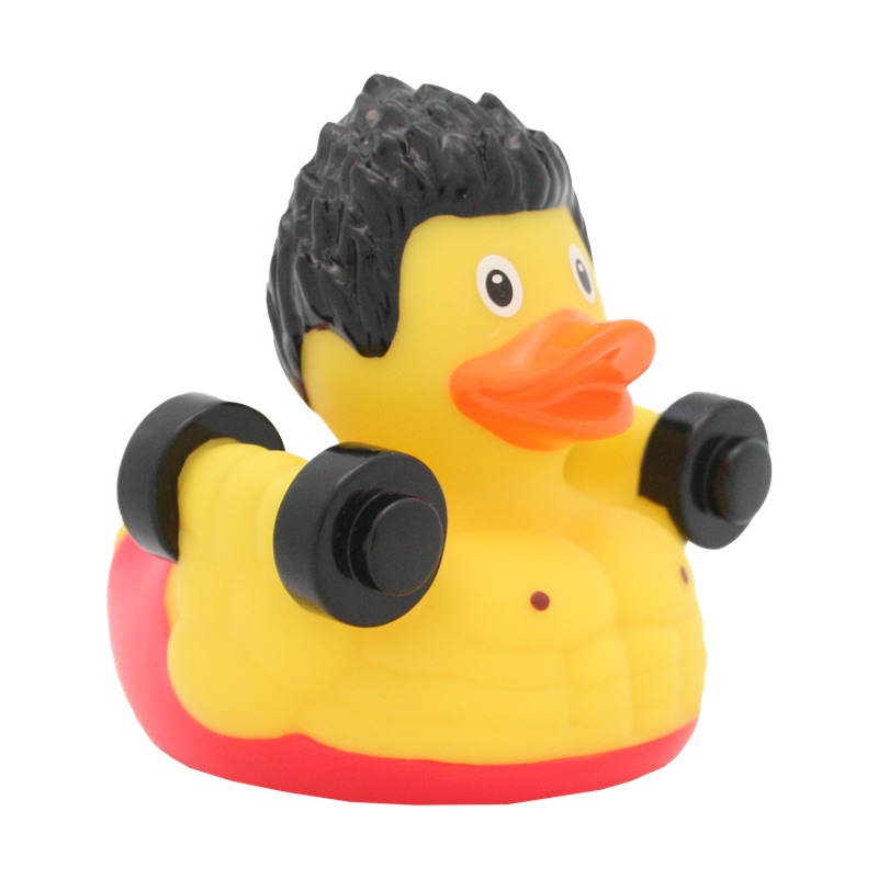Rubber Duckie Rubber Ducky Bathduck Rubber Duck Weightlifter 