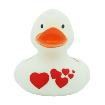 White Red Hearts Rubber duck Amsterdam Duck Store