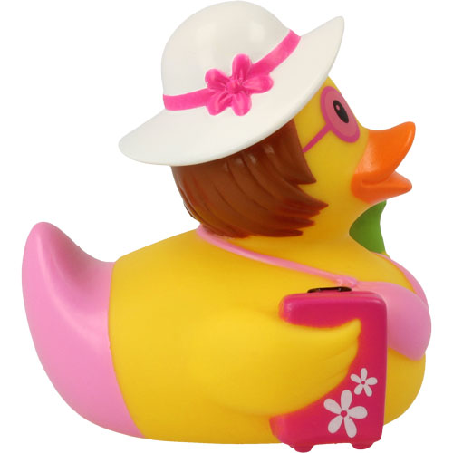 Holiday woman rubber duck