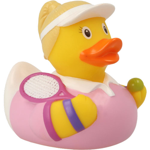 Tennis woman rubber duck