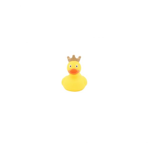 Mini yellow rubber duck crown front Amsterdam Duck Store