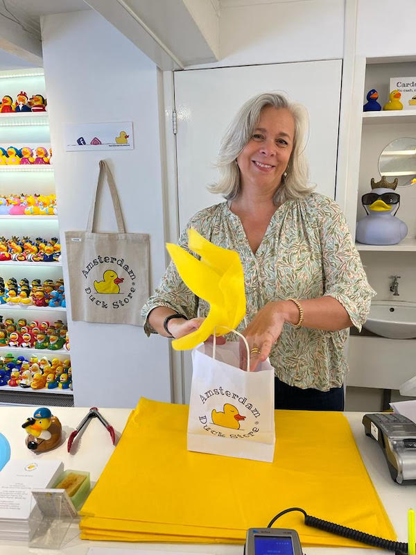 Barbara de Vlam owner and founder Amsterdam Duck Store