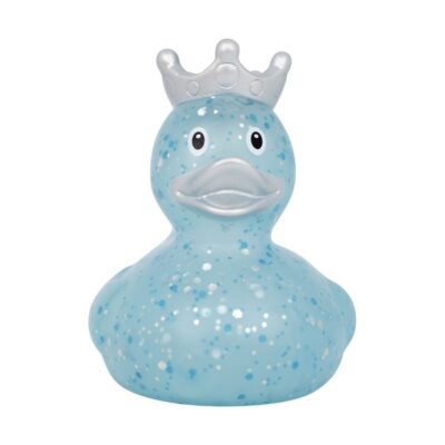 Glitter Rubber Duck Blue Crown