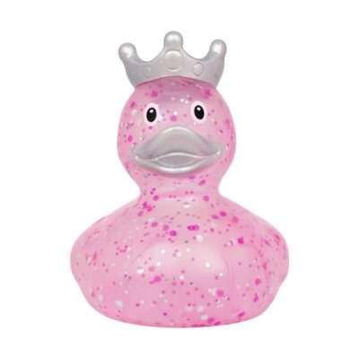 Glitter Rubber Duck Pink Crown