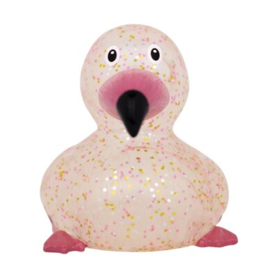 Glitter Flamingo Rubber Duck