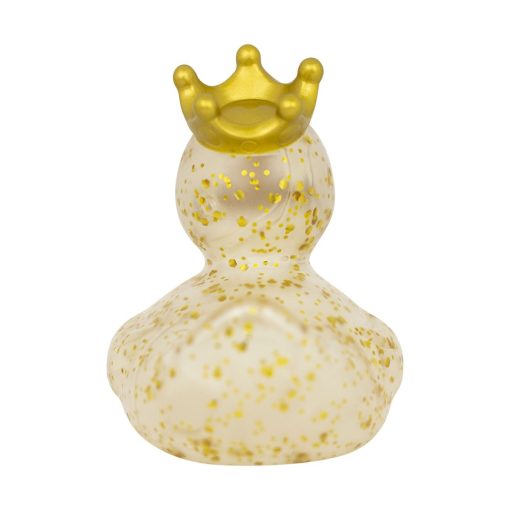 Glitter Crown Gold Rubber Duck - Image 2