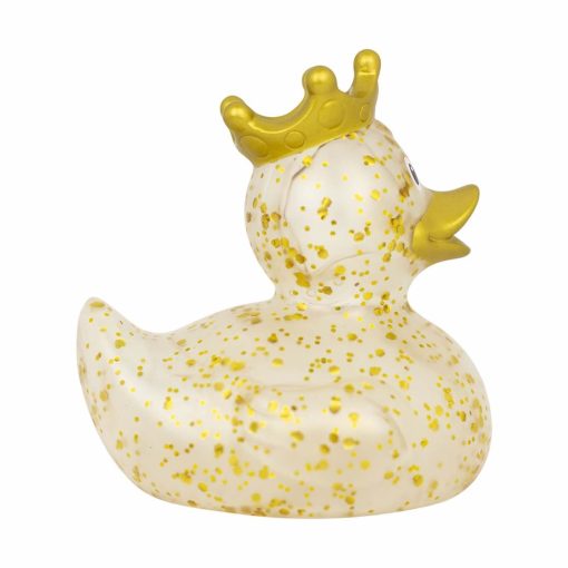 Glitter Crown Gold Rubber Duck - Image 4