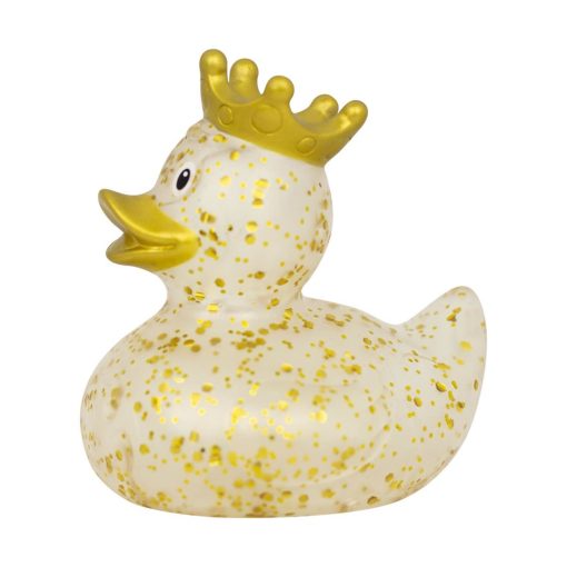 Glitter Crown Gold Rubber Duck - Image 3