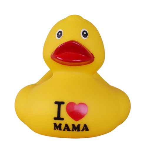 I Love Mama Rubber Duck