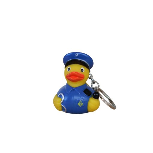 Police Key Ring Rubber Duck