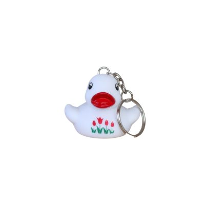 Tulips Key Ring Rubber Duck
