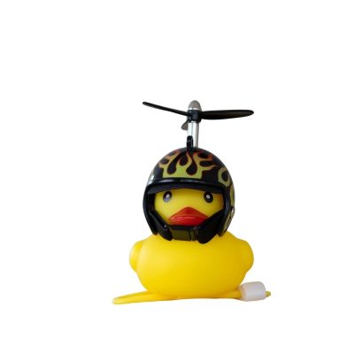 Biker Fun Flame Rubber Duck
