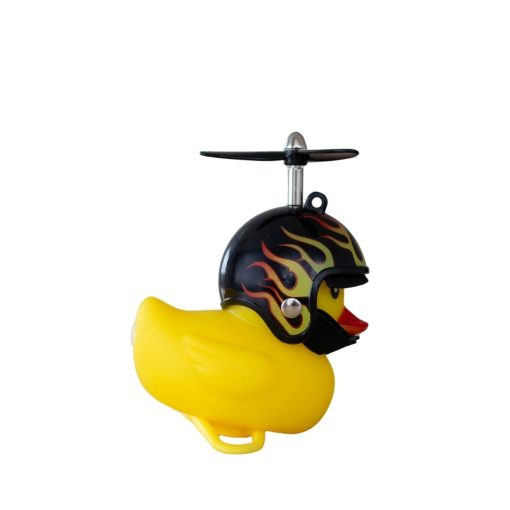 Biker Fun Flame Rubber Duck - Image 3