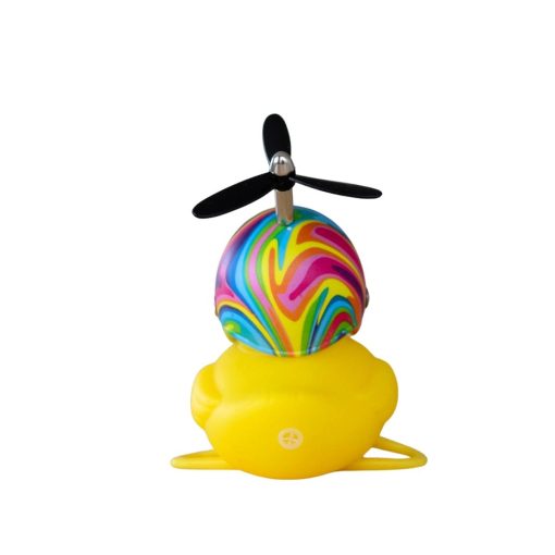 Biker Fun Flower Power Rubber Duck - Image 4