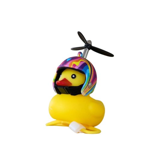 Biker Fun Flower Power Rubber Duck - Image 3