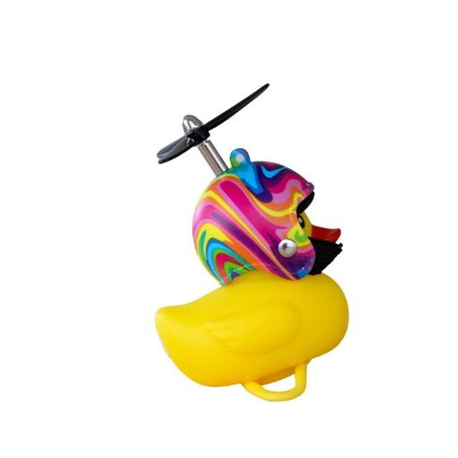 Biker Fun Flower Power Rubber Duck - Image 2