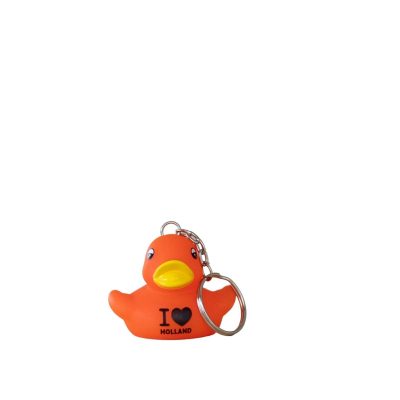 Keyring Holland Orange Rubber Duck