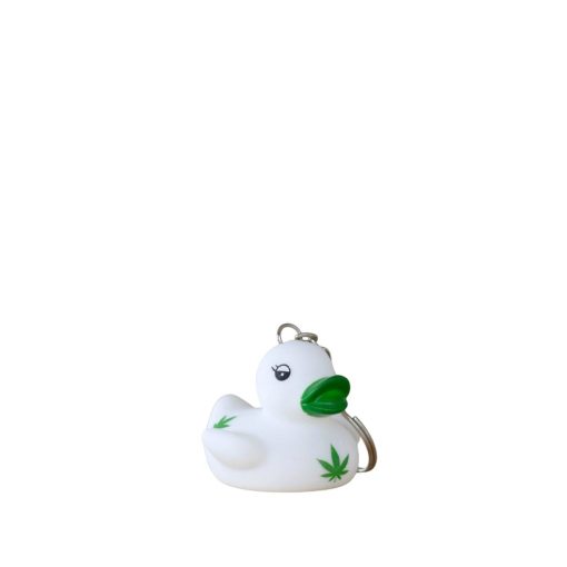 Keyring Green Leaves Rubber Duck - Image 4