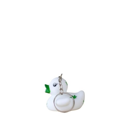 Keyring Green Leaves Rubber Duck - Image 3