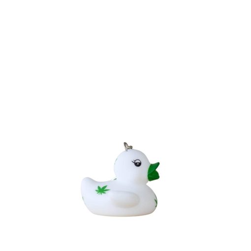 Keyring Green Leaves Rubber Duck - Image 2
