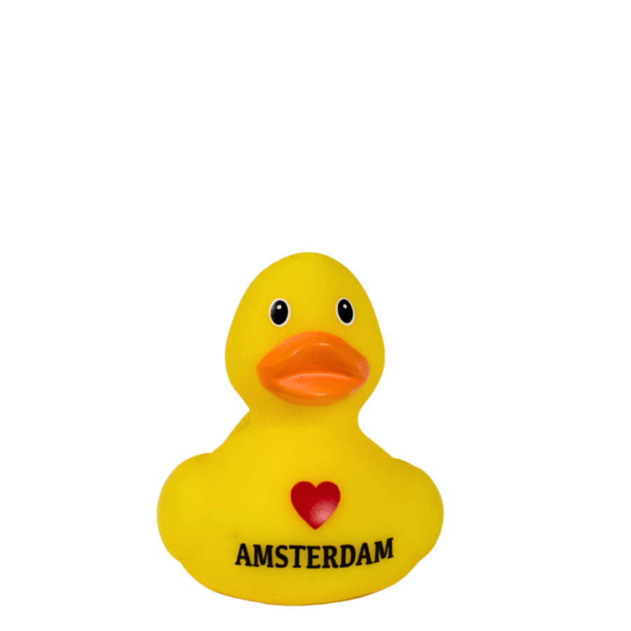 Mini Yellow Love Amsterdam Rubber Duck