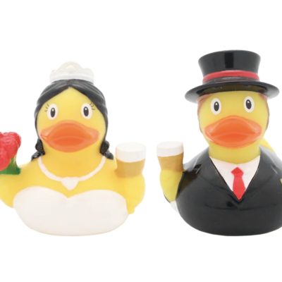 Mini Bride & Groom Rubber Ducks