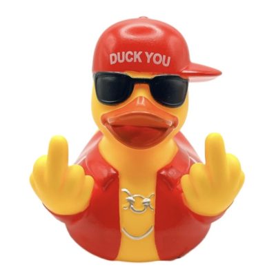 Duck You Red Rubber Duck